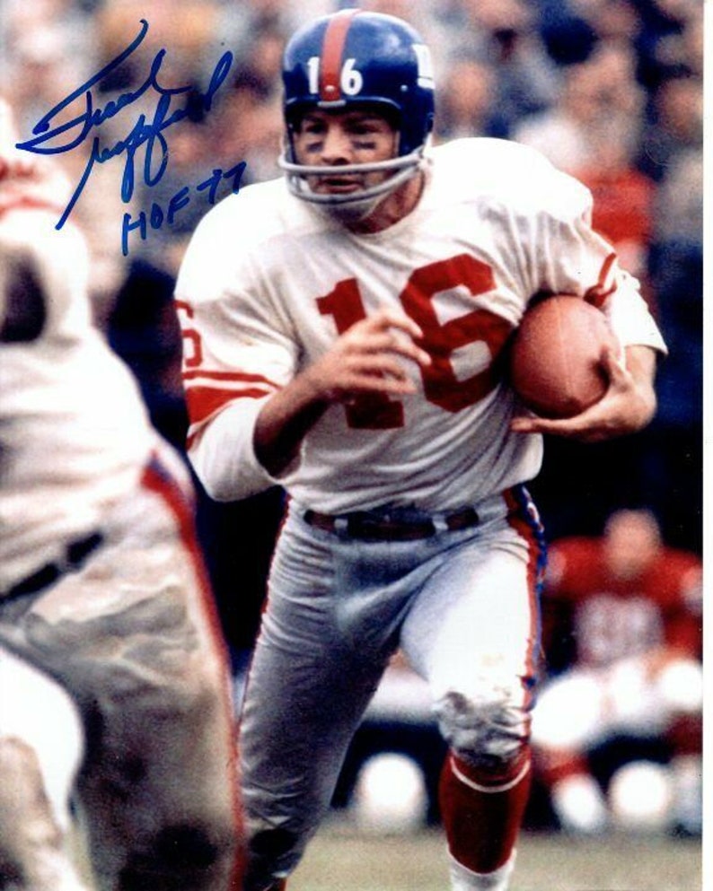 Frank gifford signed autographed nfl new york giants Photo Poster painting