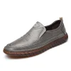 Men's Soft-soled Wear-resistant Low-top Casual Leather Driving Shoes