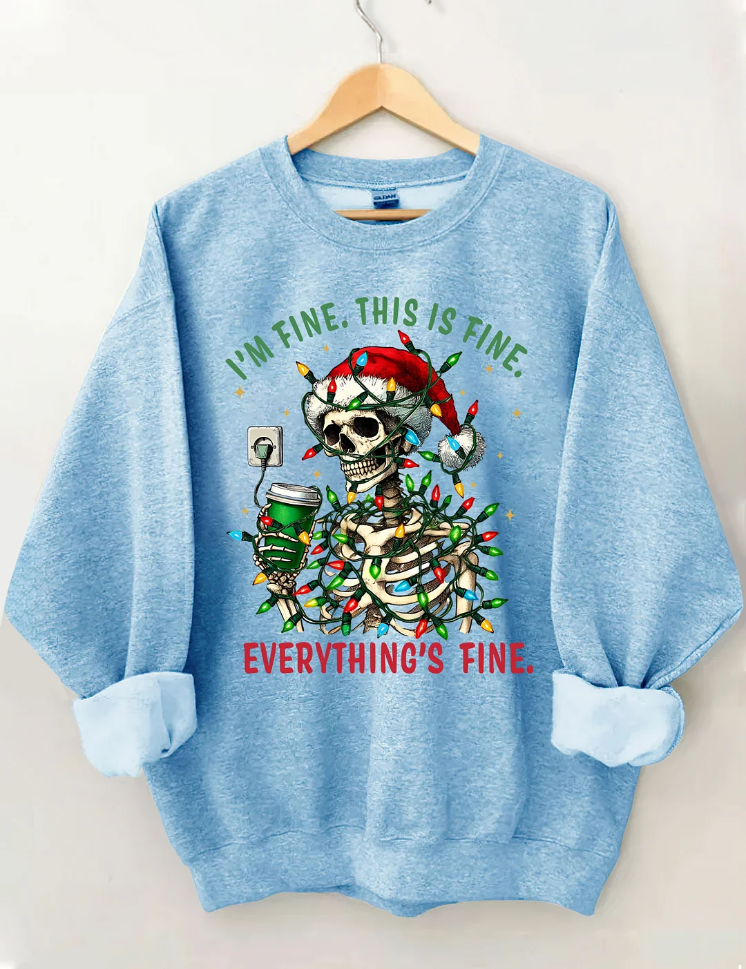 I'm Fine This Is Fine Everything&rsquo;s Fine Sweatshirt