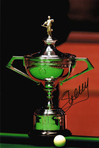 Stephen Hendry SIGNED Crucible Trophy 12x8 Photo Poster painting AFTAL