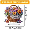 (US Local)Flower Double Sided Effect Table Top Diamond Painting Desktop Ornaments Kit(Phalaenopsis)