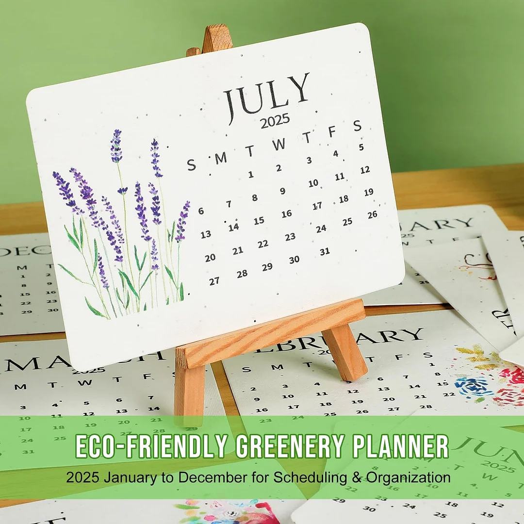 🌱2025 Eco-Friendly Plantable Seed Calendar🗓️