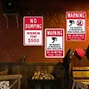3pcs - Warning - Warning Vintage Metal Signs(8*12Inch) 