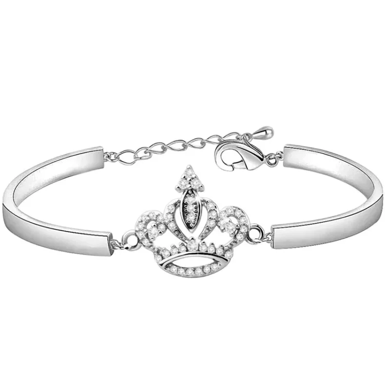 For Love - I Love You Forever and Always Crown  Bracelet