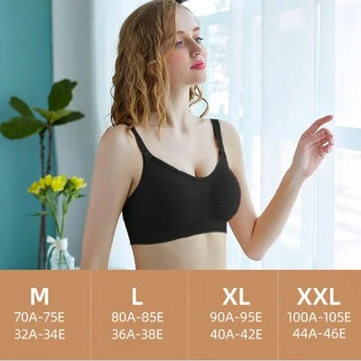 Women Maternity Bra for Feeding Pregnancy Breastfeeding Bra Nursing Underwear Clothes for Pregnant Wirefree Padded Brasserie