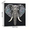 Framed Elephant - DIY Button Art Painting Kit for Creativity DIY Pearl Dot Crafts for Gift Home Wall Decor 30*30CM
