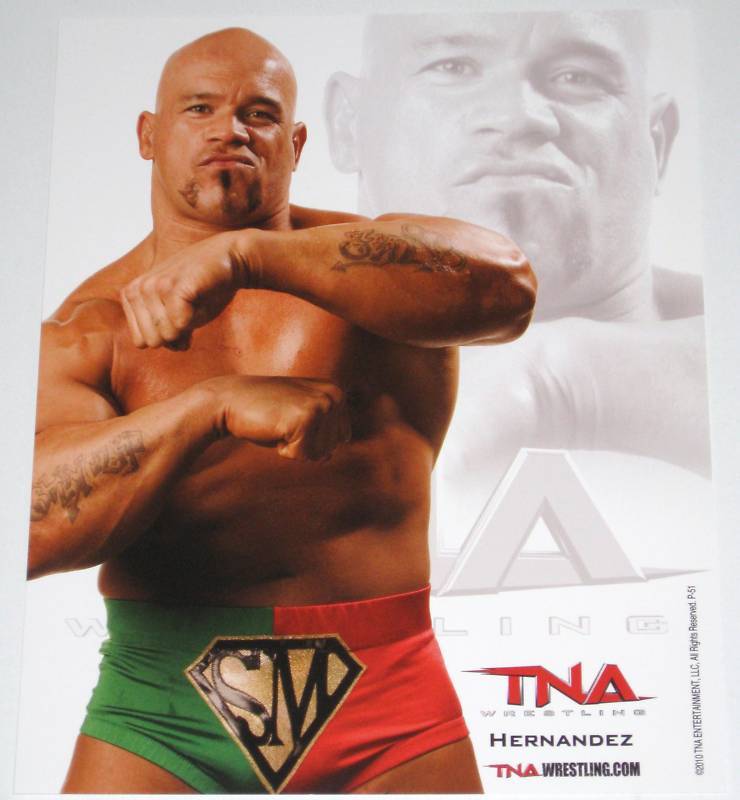 TNA HERNANDEZ P-51 OFFICIAL LICENSED 8X10 PROMO Photo Poster painting