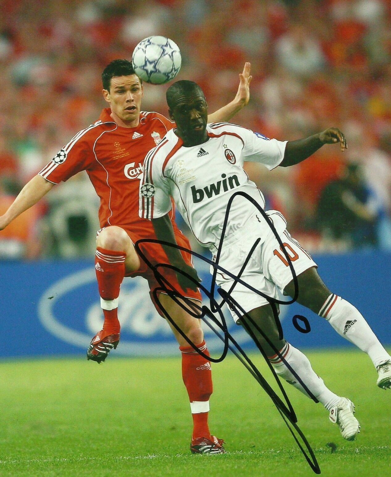 Clarence Seedorf Signed 10X8 Photo Poster painting Genuine Autograph A.C. Milan AFTAL COA (1277)