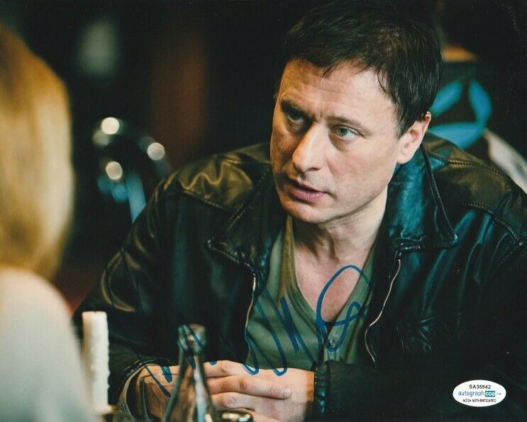 ACTOR MICHAEL NYQVIST SIGNED GIRL WITH THE DRAGON TATTOO 8x10 Photo Poster painting #2 ACOA COA