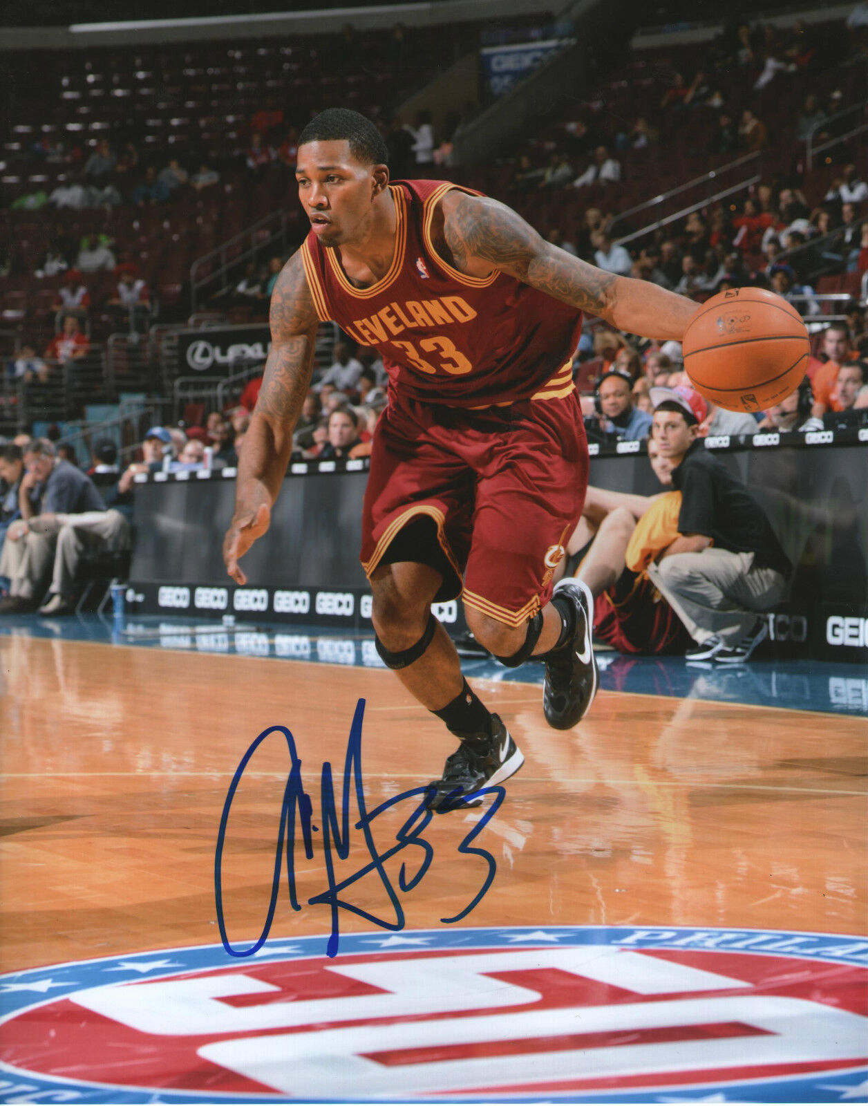 Alonzo Gee *CLEVELAND CAVALIERS* Signed 8x10 Photo Poster painting A2 COA GFA