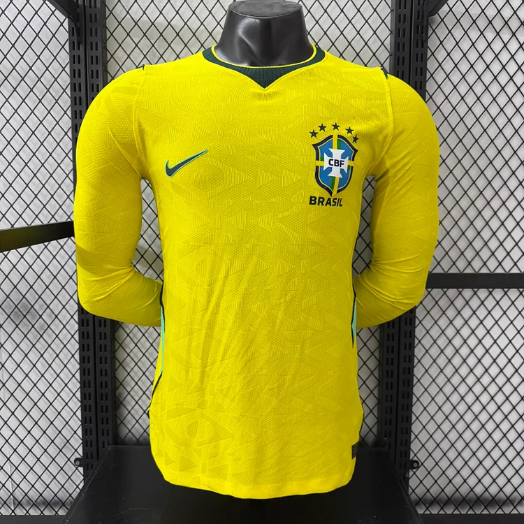 2026 Brazil Home Long-Sleeve Player Edition