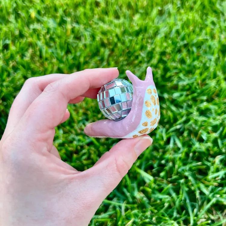 Disco Snail Decor