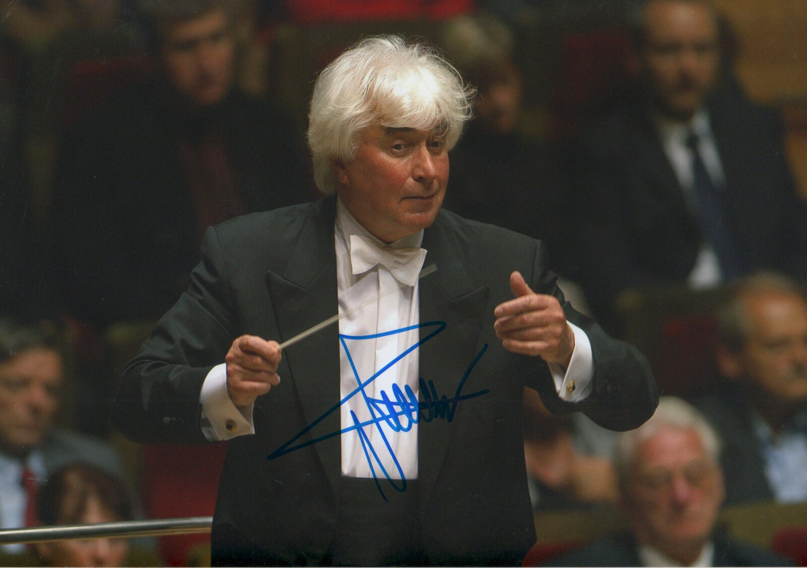 Dmitri Kitajenko Conductor signed 8x12 inch Photo Poster painting autograph