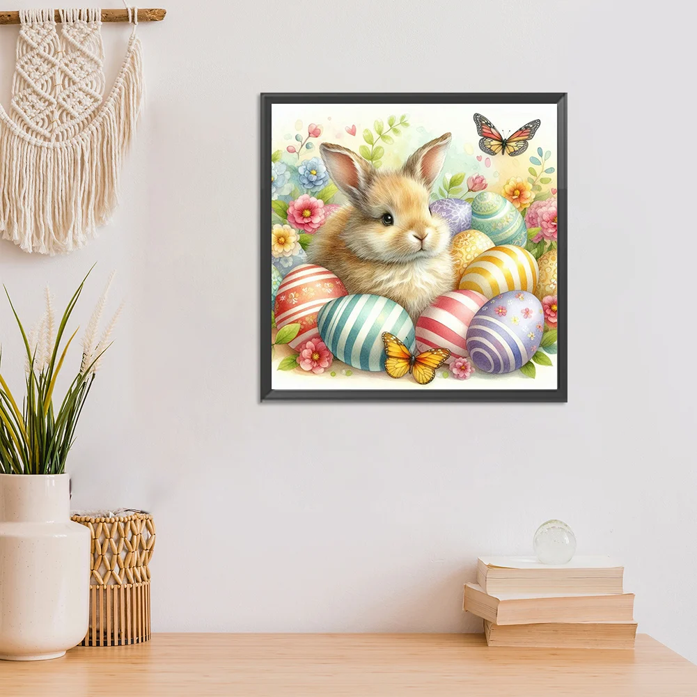 Diamond Painting - Full Round Drill - Easter Bunny(Canvas|30*30cm)