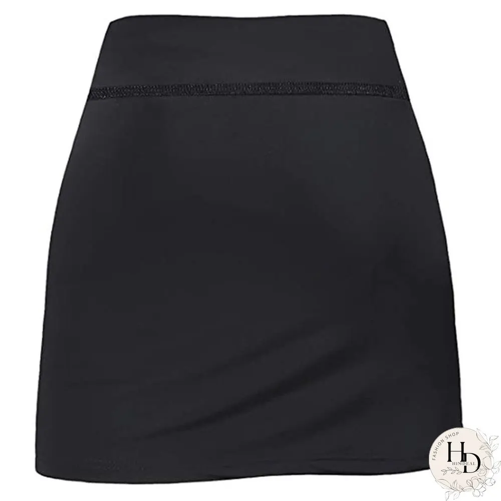 Womens Summer Athletic Tennis Skirt Golf Inner Shorts Elastic Sports Running Skort