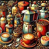 Diamond Painting-DIY Full Round Drill Coffee(40*40 CM)