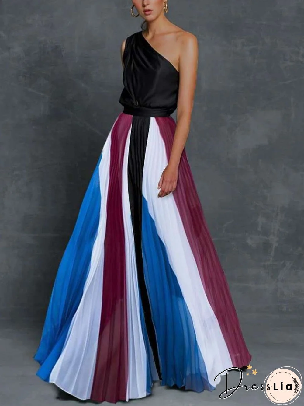 Vacation Sexy Off Shoulder Print Maxi Dress P16147