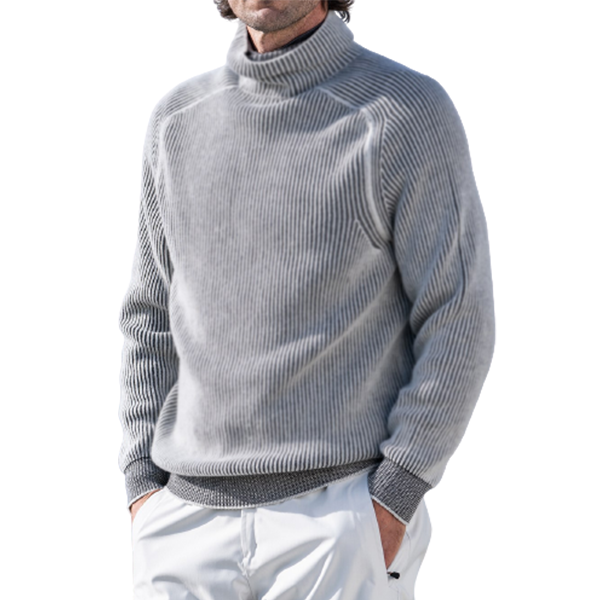Men's Classic Solid Turtleneck Sweater