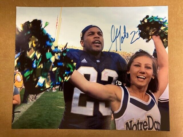 Golden Tate Autographed 8x10 Photo Poster painting Notre Dame Irish with COA