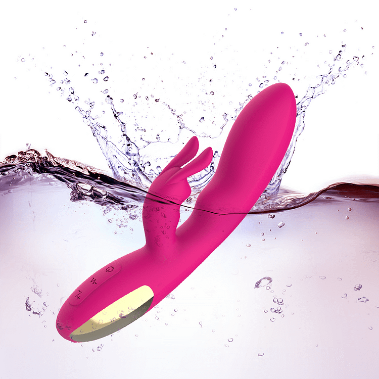 10 vibrations+4 frequencies IPX7 Waterproof 50db Rabbit G-Spot Vibrator