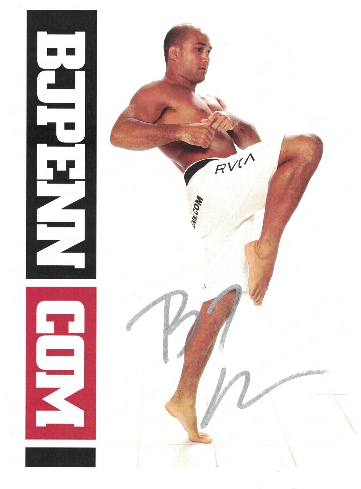 UFC B.J. Penn Signed Autographed 8 1/2 x 11 Photo Poster painting B