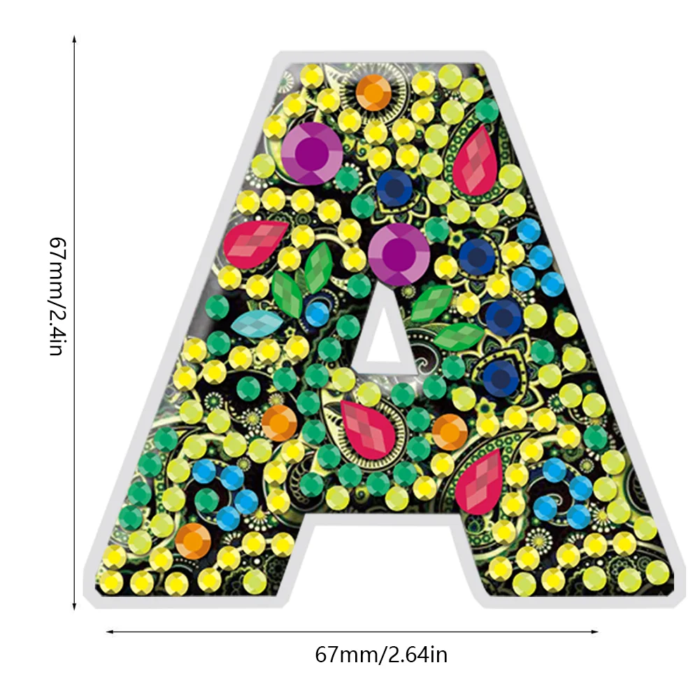 DIY Diamond Art Keychains Handmade Point Drill Key Ring Letters Lady Bag Pendant