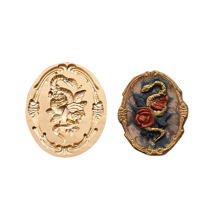 Diy Fire Lacquer Round Sealing Wax Stamp Head gbfke
