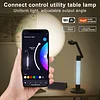 Smart Desk Lamp, RGB Color Sunset Light And Ambient Light,Rotatable And Adjustable, Music Sync, Voice And Remote And APP Control, Works With Alexa And Google Assistant, Suitable For Desk And Living Room Work Reading Lamp Bedside Night Lig