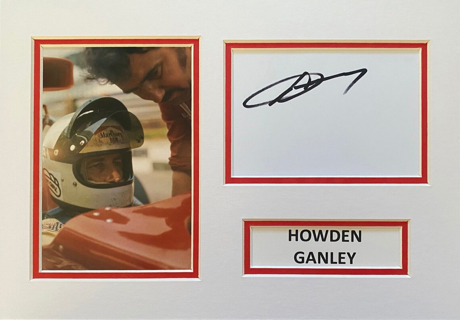 HOWDEN GANLEY HAND SIGNED A4 Photo Poster painting MOUNT DISPLAY FORMULA 1 AUTOGRAPH 3