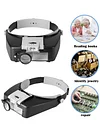 LED Light Headband Magnifier 1.5x 3x 8.5x 10x HD Magnifier Watch Repair Supplies