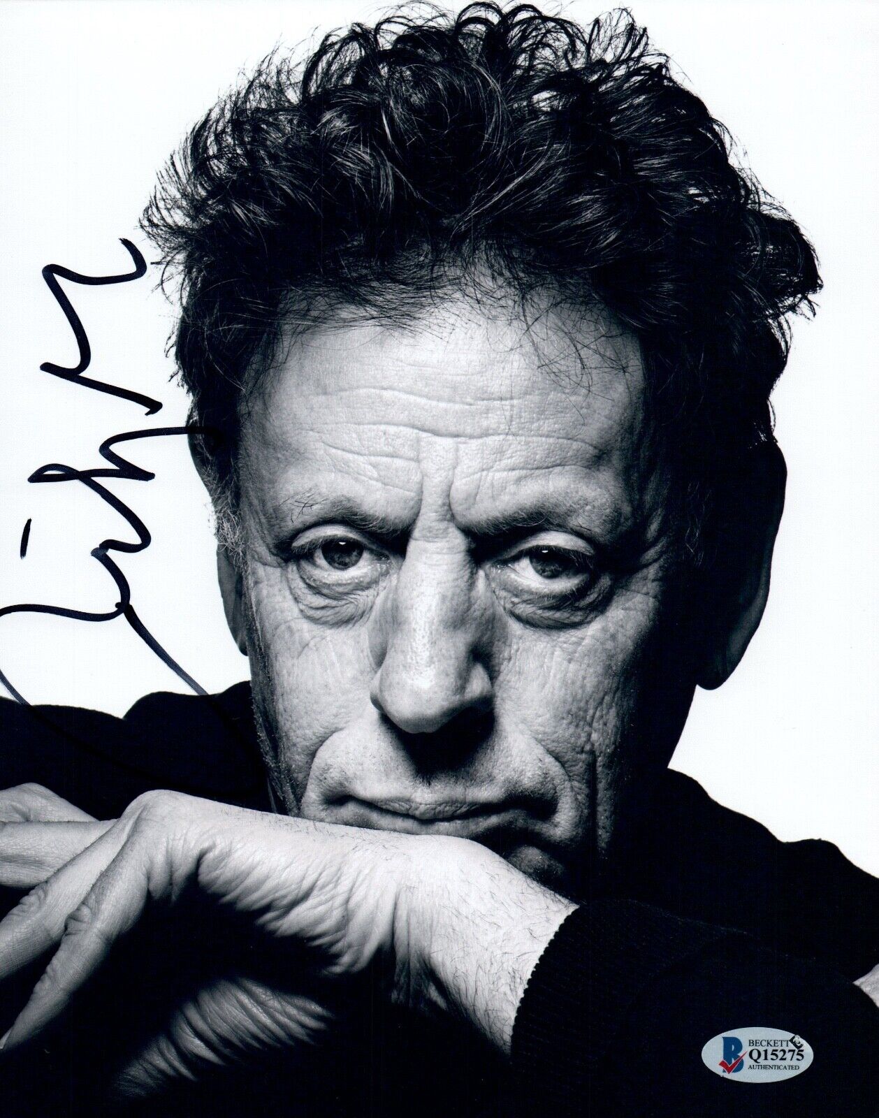 Philip Glass Signed Autographed 8x10 Photo Poster painting Classical Composer Beckett BAS COA