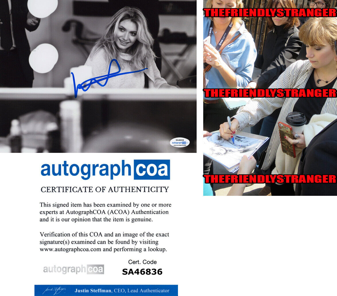 IMOGEN POOTS signed 8X10 Photo Poster painting q PROOF - Hot SEXY That Awkward Moment ACOA COA