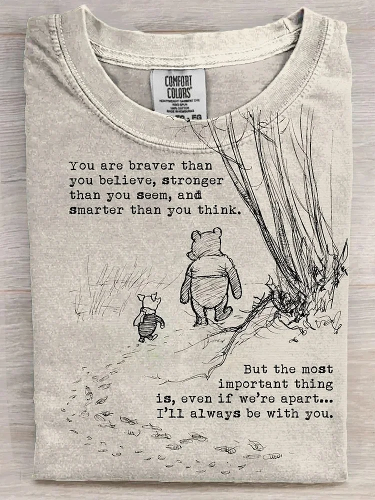 Teecade Teecade You Are Braver Than You Believe T-shirt