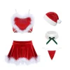 Two-piece Pajamas Christmas Velvet Love Nightdress