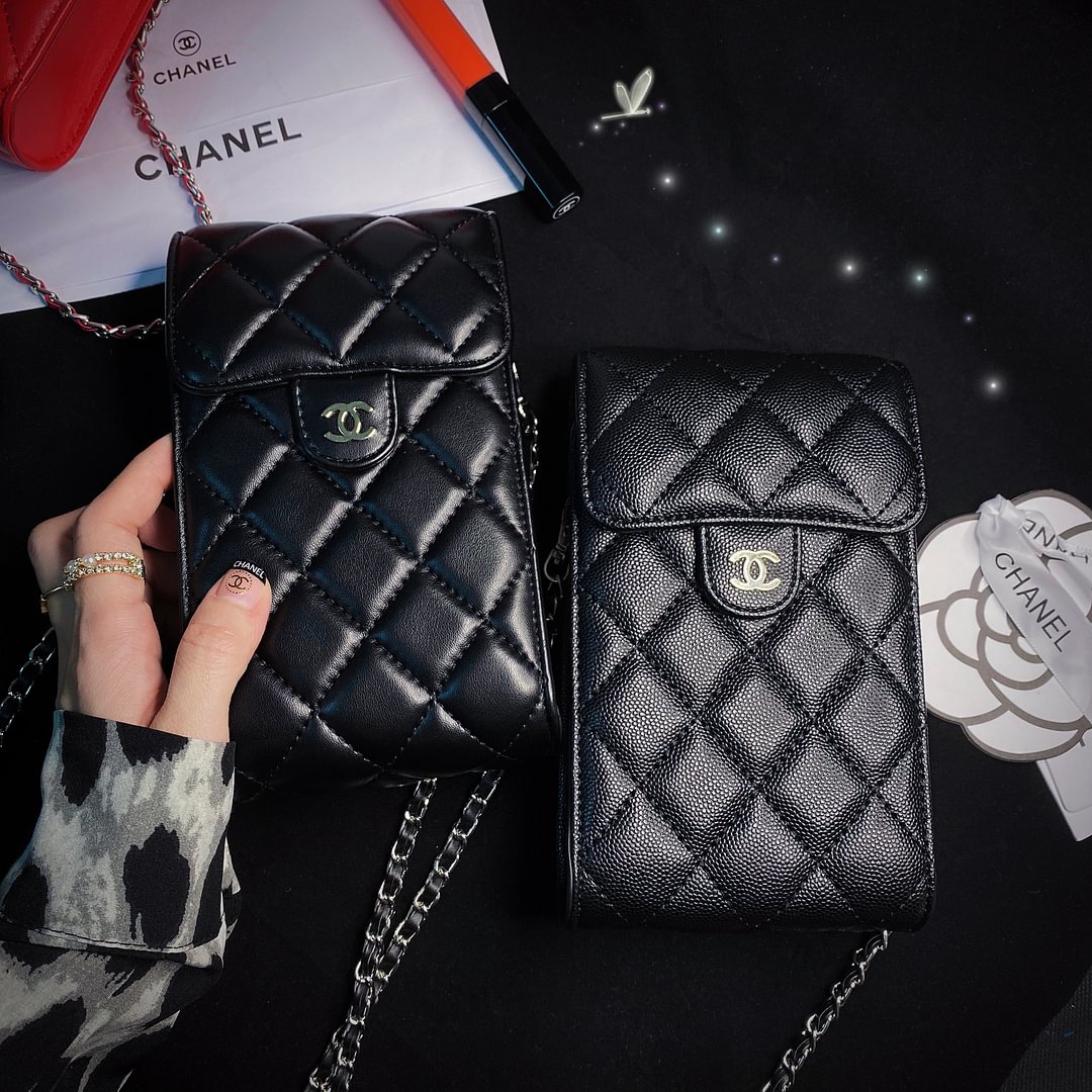Chanel Luxury Genuine Leather Crossbody Phone Bag Elegant Tote Bag