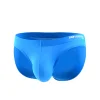 Men's Nylon Solid Contour Pouch Bikini Briefs