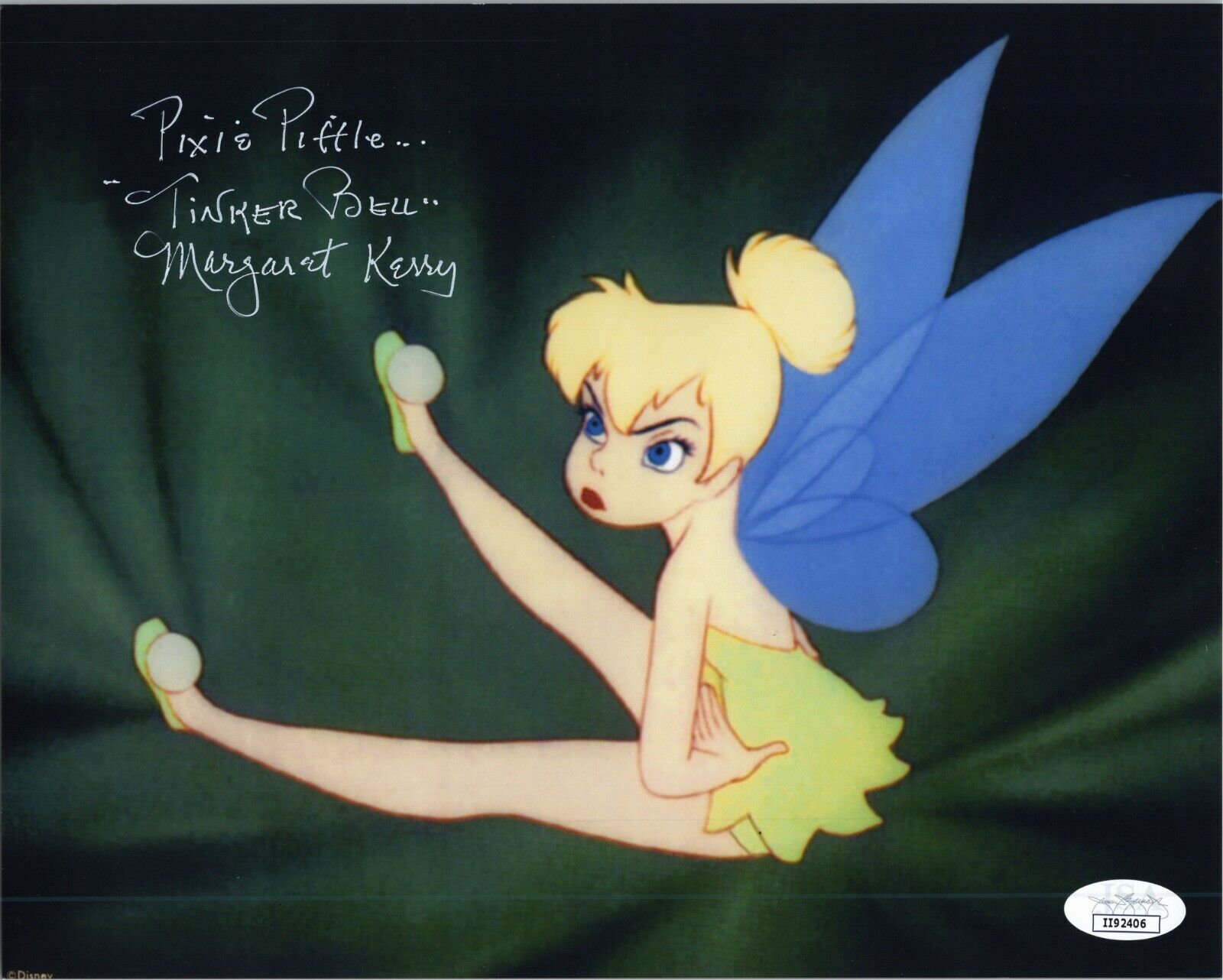 MARGARET KERRY Authentic Hand-Signed TINKER BELL ~Peter Pan