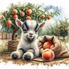 Lamb-11CT Stamped Cross Stitch 40*40cm/15.75*15.75in tapestrymarket