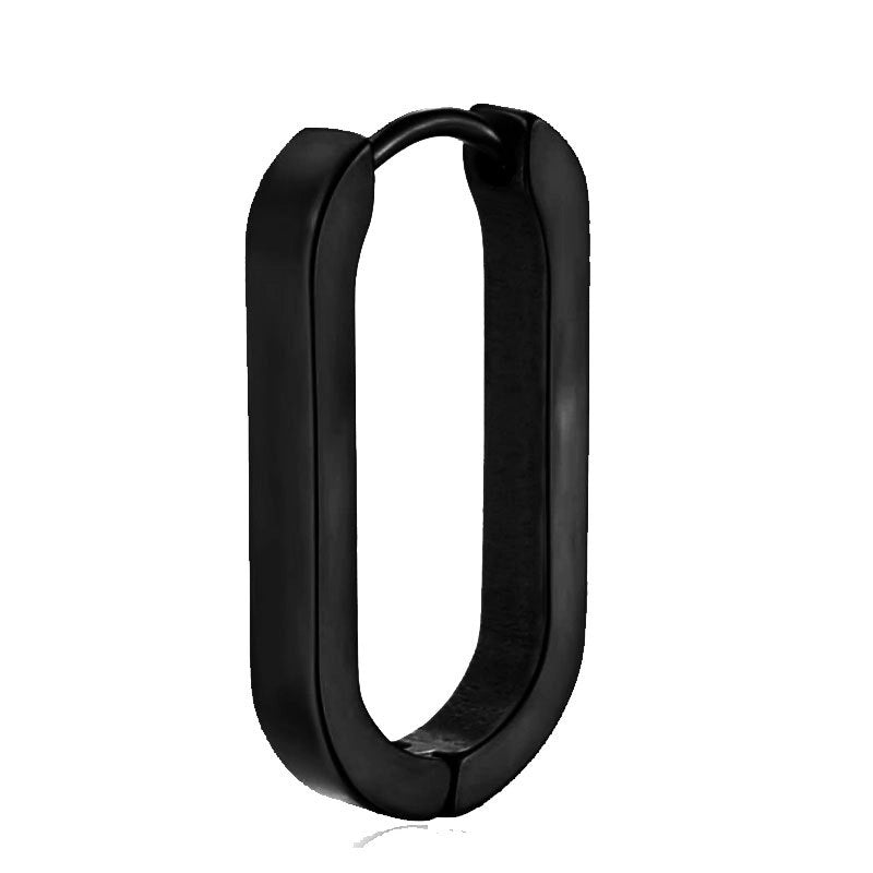 1 Piece Hip-Hop Rock Minimalist Star Heart Shape Metal Button 304 Stainless Steel Copper Gold Plated Hoop Earrings