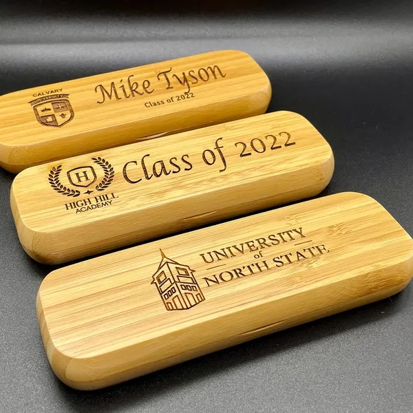 Personalized University Wood Pen Set Granduation gift