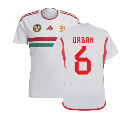 Hungary Willi Orbán 6 Away Shirt Kit 2023-2024