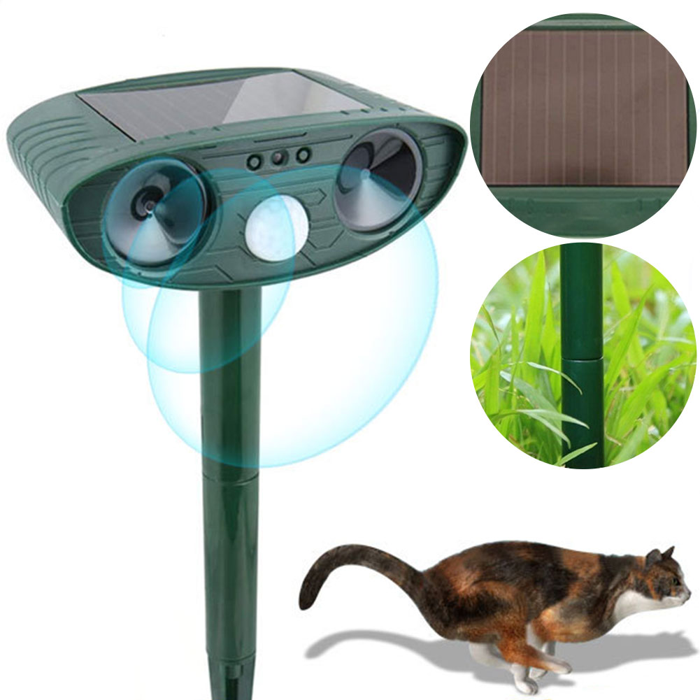 Ultrasonic Animal Repellent Solar Cat Repellent Dog Deterrent for