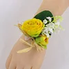 10PCS Sunflower Peony Wedding Catering Bridal Groom Guests Corsage Boutonniere Wrist Artificial Flower Bouquets