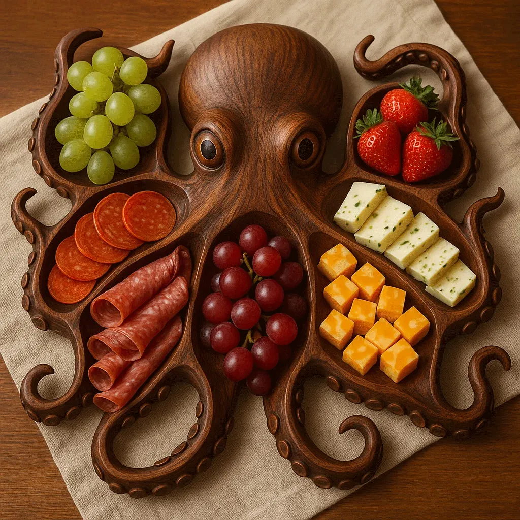 Octopus Charcuterie Board