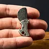Mini Titanium Compact Bottle Opener & Cutter Small Bottle Opener Keychain Coin Knife for Packages Camping DIY & Everyday Carry Gear