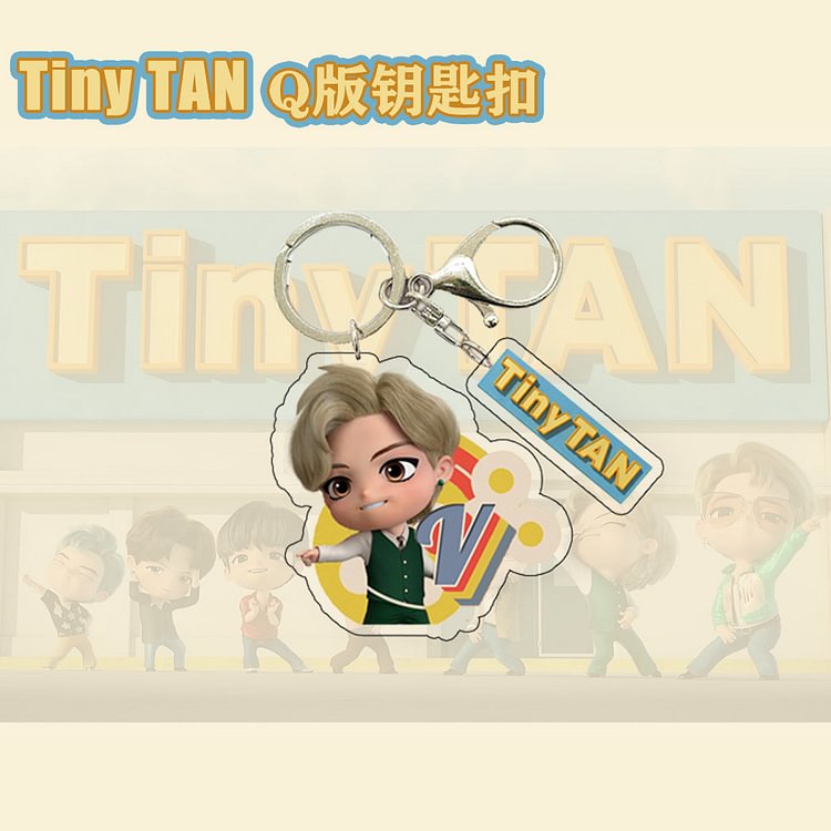 BTS Tiny TAN anime acrylic keychain