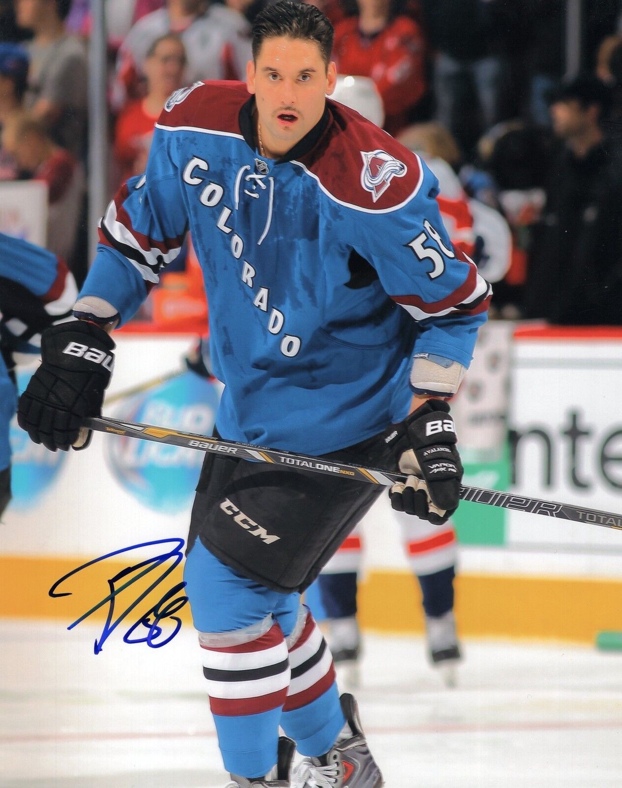 Patrick Bordeleau signed 8x10 Photo Poster painting w/COA Colorado Avalanche Hockey #1