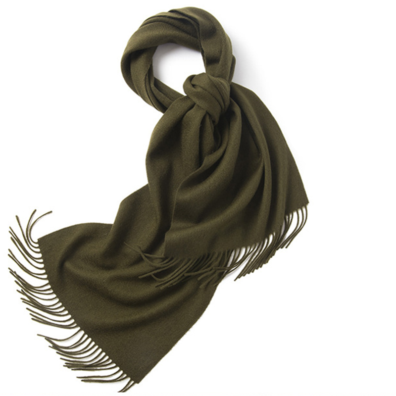 Unisex LambSwool Scarf Pure Color Winter Extra Length Scarf
