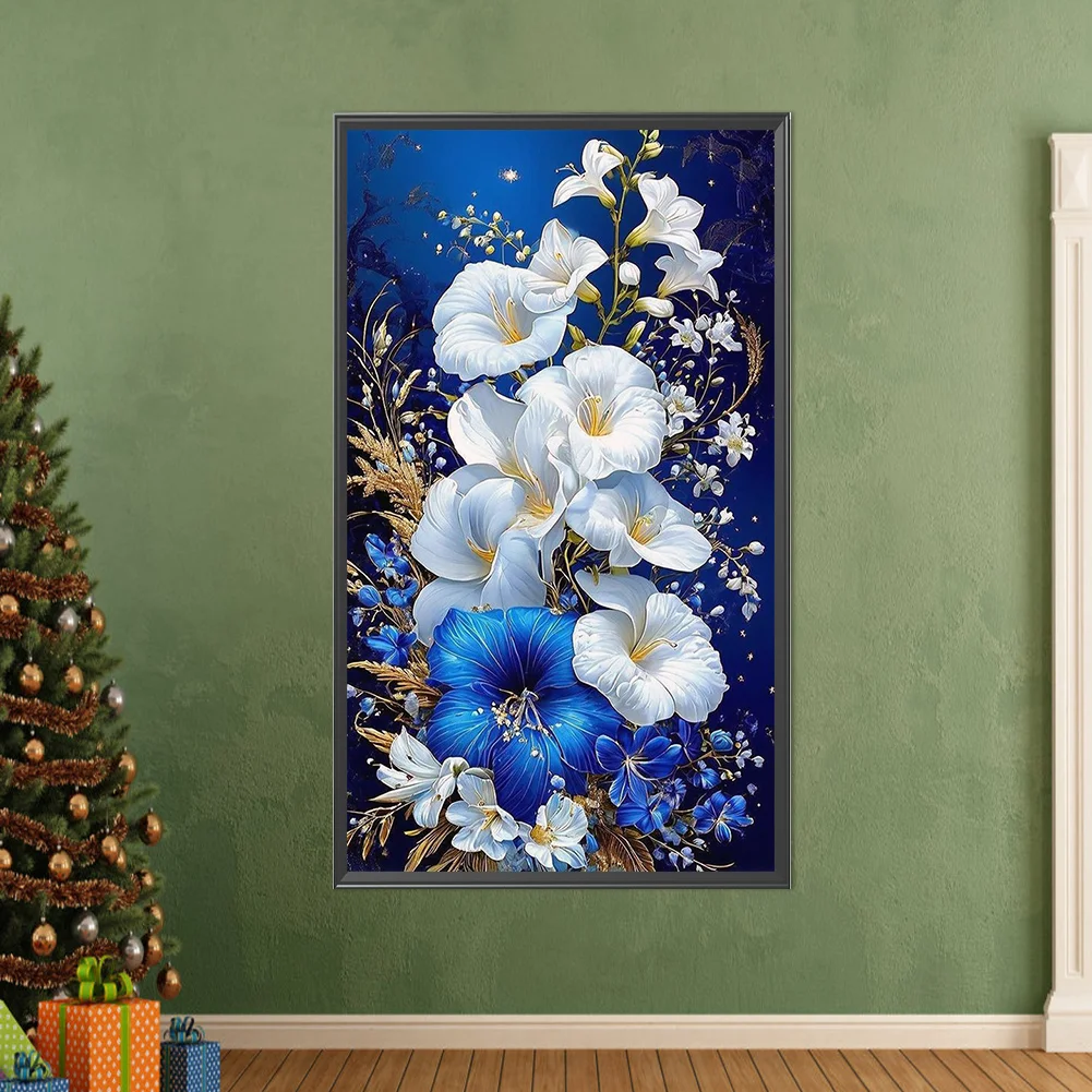 Partial AB Diamond Painting - Full Round Drill - Morning Glory(Canvas|45*75cm)