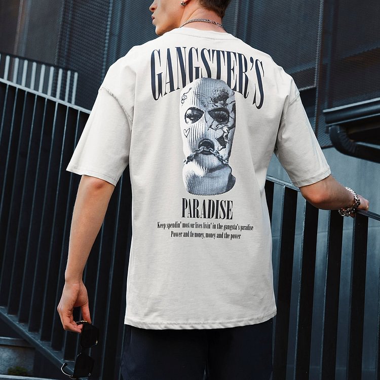 Men's Oversized Fashion Print T-Shirt